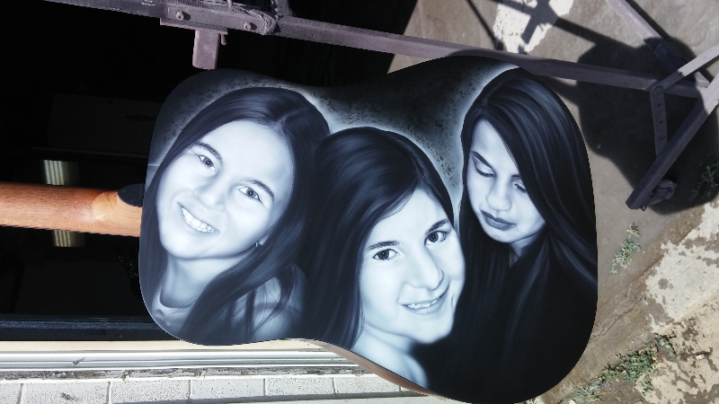 Portraits are always masterfully done by our airbrush artist Mitch.