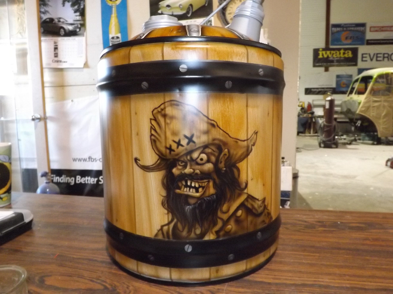 Every wooden barrel needs a drawing of a pirate!