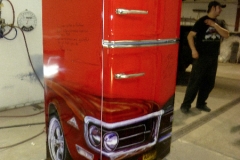Personalized fridges are the perfect gift.  This one belongs to the Boss!