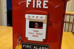 As good as new; this Gamewell fire alarm box from the Northern Electric Company can  be enjoyed for years to come